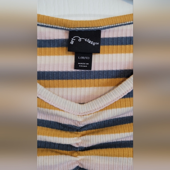 Girl's Art Class striped shirt - Picture 3 of 4